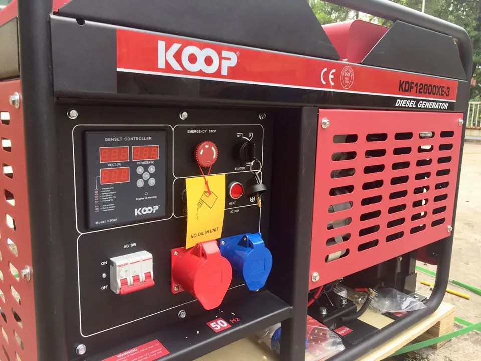 Máy phát điện chạy dầu 10Kw KOOP KDF12000XE 3Phase