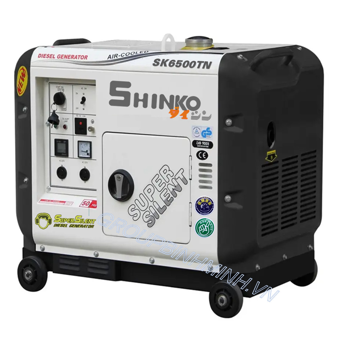 Máy phát điện chạy dầu 5Kw Shinko SK6500TN